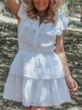 NWT Large Loveshackfancy for target Penelope dress Tiered Ruffle Babydoll -